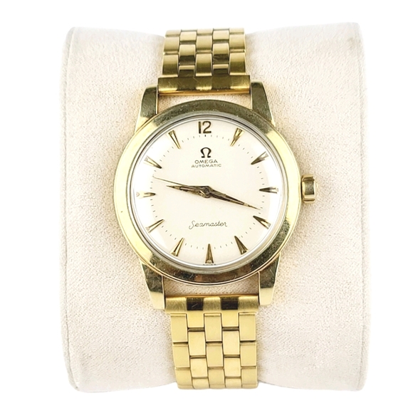 Omega Other - Omega Automatic Seamaster 14k GF Gold Watch